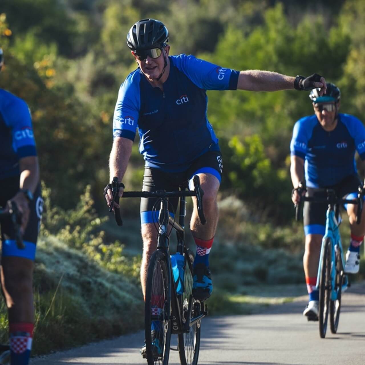 DSV employees participating in the change a life cycle tour in croatia