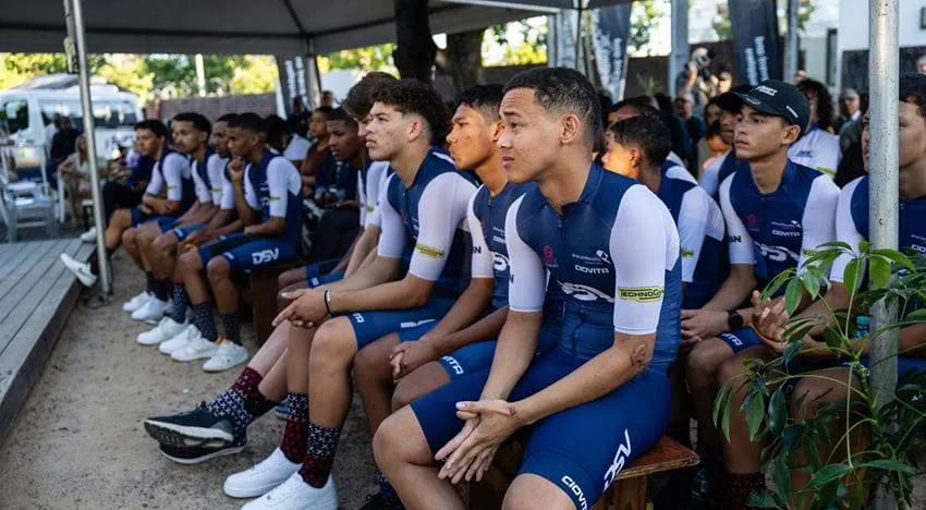 DSV SHIFT Academy cyclists attending their 2024 graduation