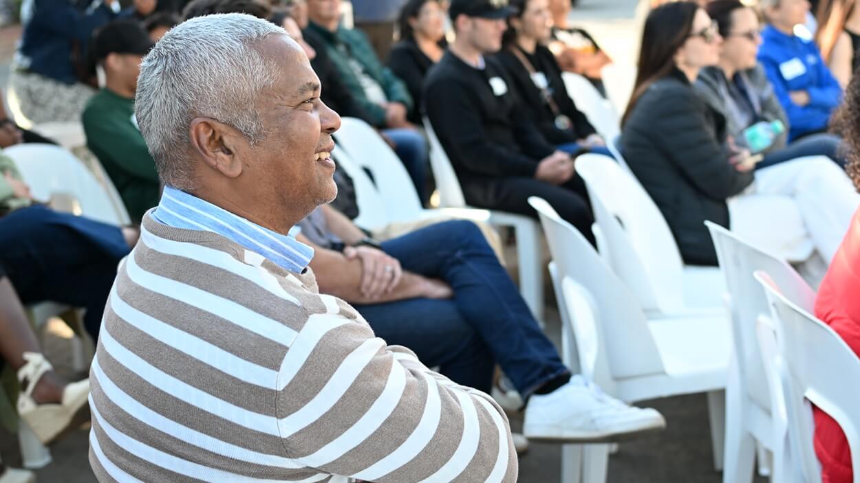 DSV SHIFT Academy student's parent attending the 2025 graduation ceremony in Cape Town, South Africa