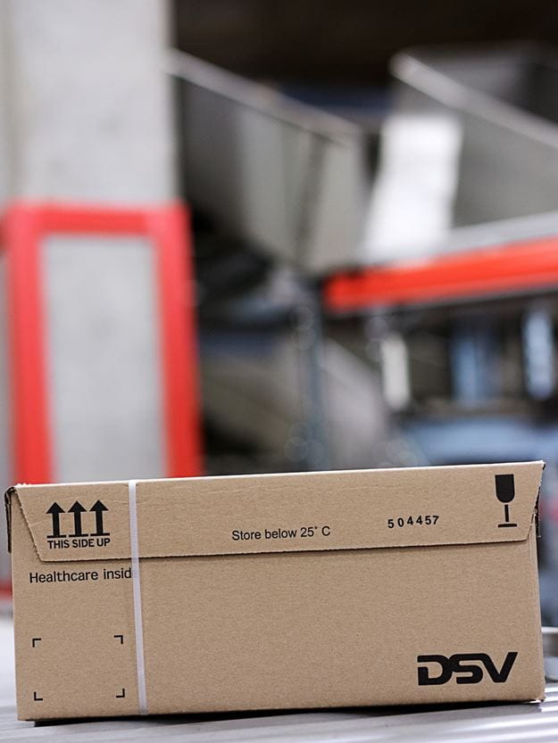 DSV's special thermo packaging to protect product integrity