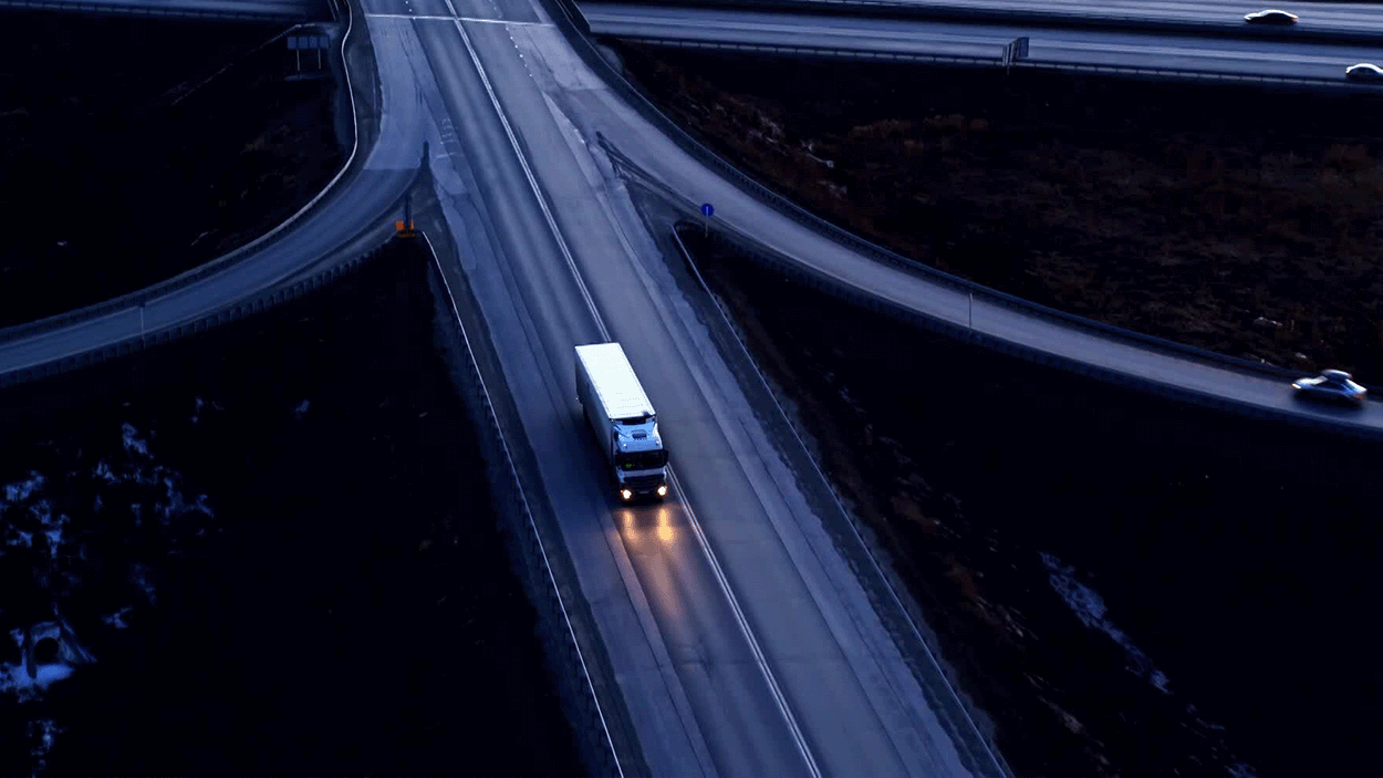 Cargo being transported via DSV's Road freight services in the UAE