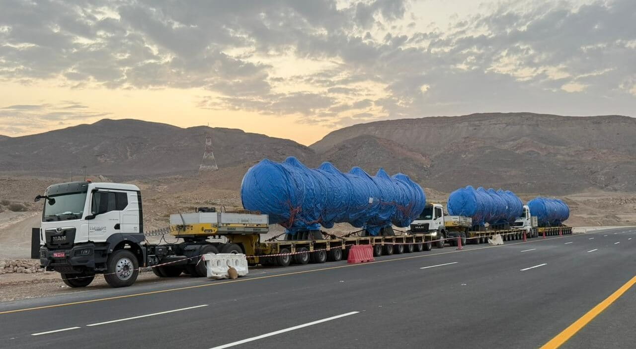 Heat exchangers moving from Duqm to Sur in Oman