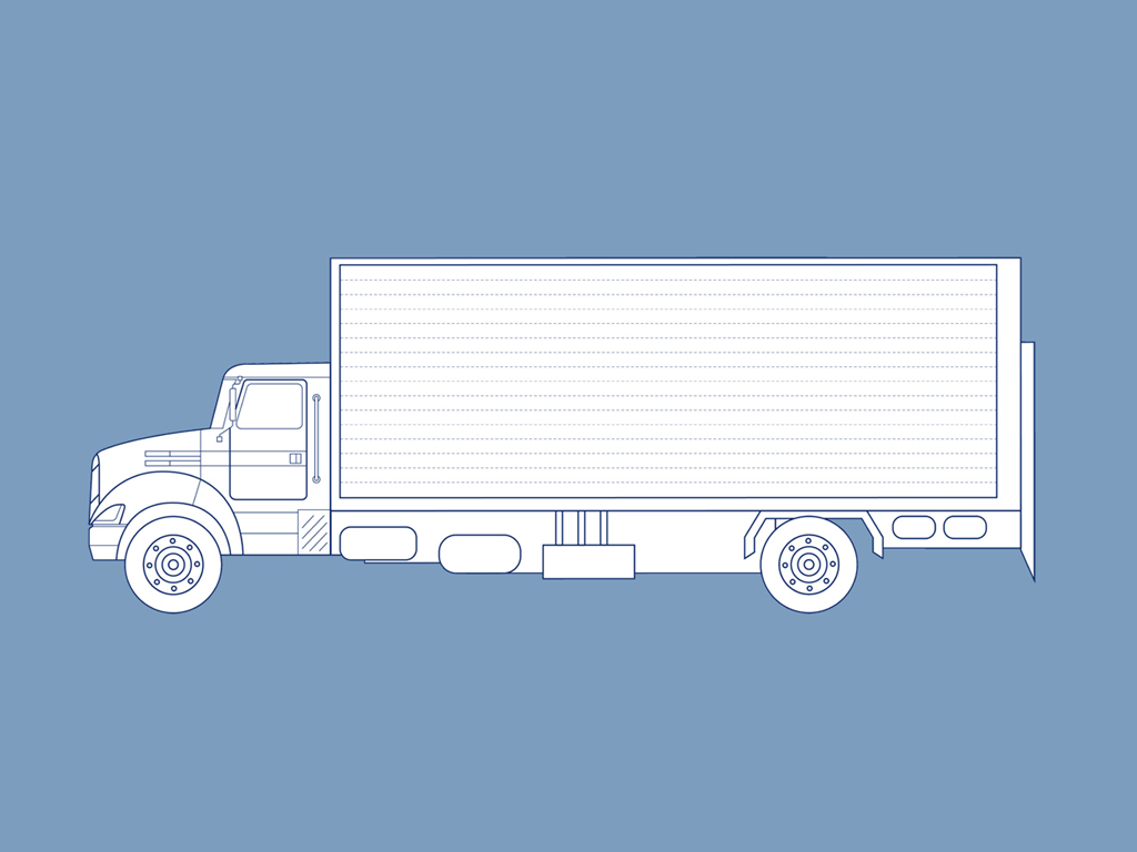 Shipping Box Truck in the United States DSV