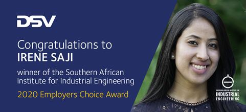 Industrial Engineer Award for Irene Saji