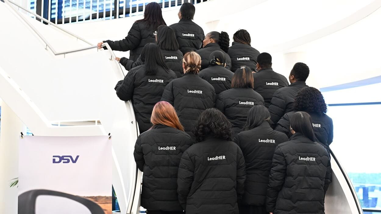 LeadHer participants wearing branded jackets