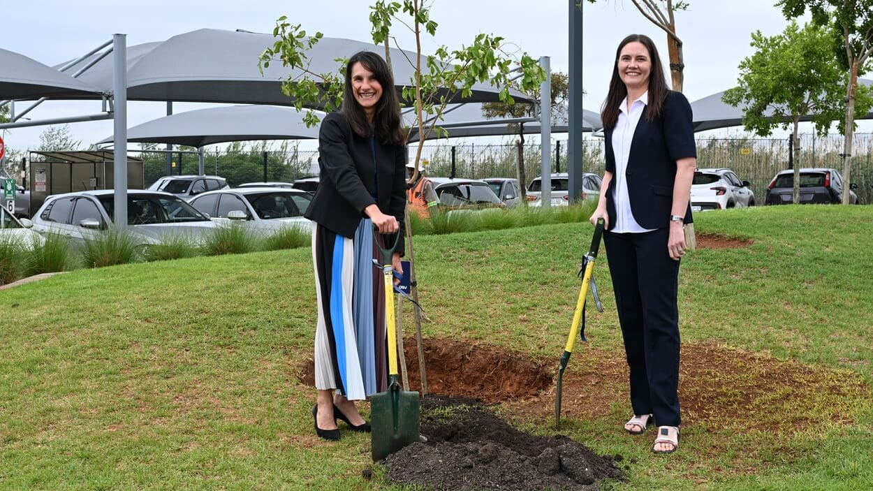 Tree planting ceremony at the South African go-live celebration
