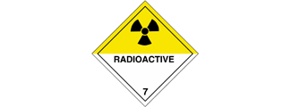 Farligt - Klasse 7 radioaktive materialer |
