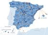 mapa red provincias espana portugal marruecos