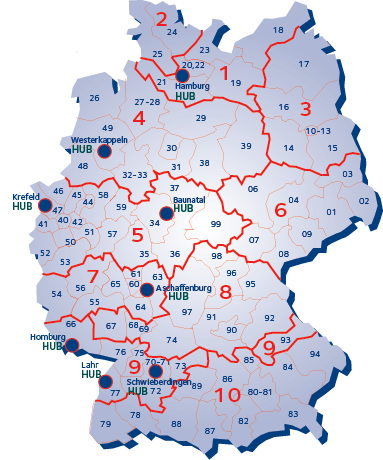 DE map