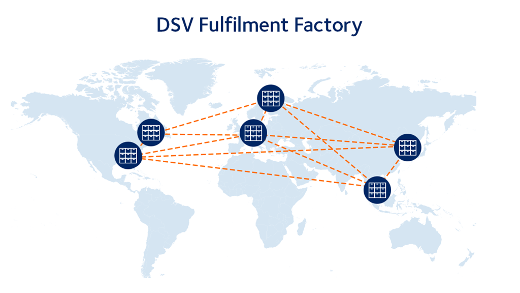 DSV Fulfilment Factory map