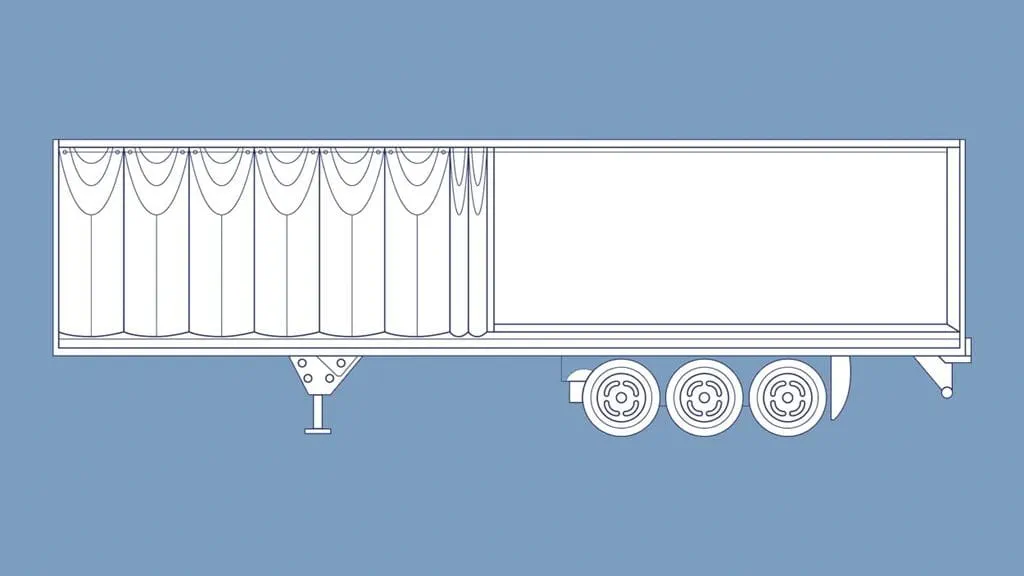 Shipping trailer Conestoga or curtainside DSV