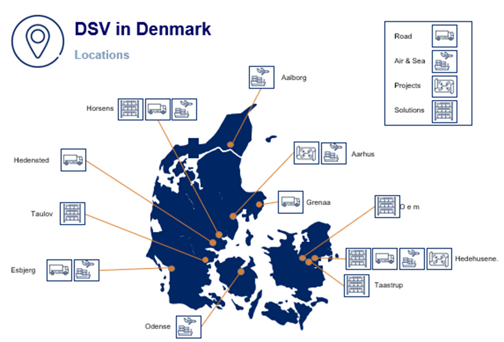 Shipping to/from Denmark by air and sea DSV