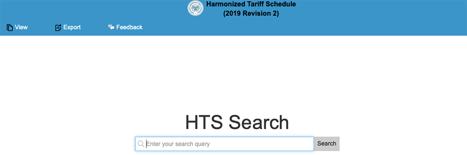 harmonized tariff schedule search arancel comercial