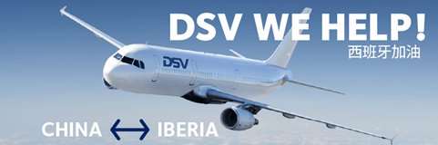 dsv we help china iberia transporte pharma